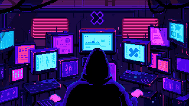 Pixels Neon GIF
