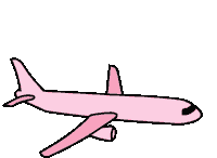Plane Travelling Sticker