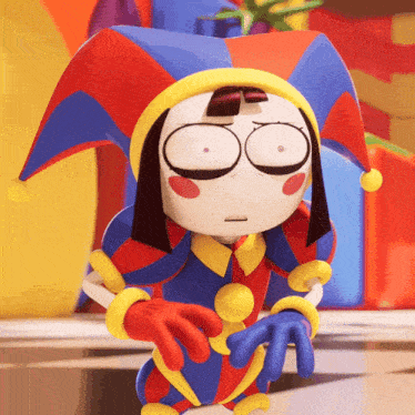 Pomni Shocked GIF