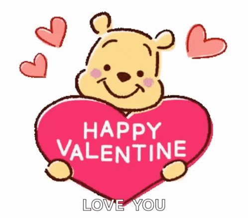 Pooh And Valentines Happy Valentine GIF