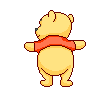 Pooh Me At A Party Sticker