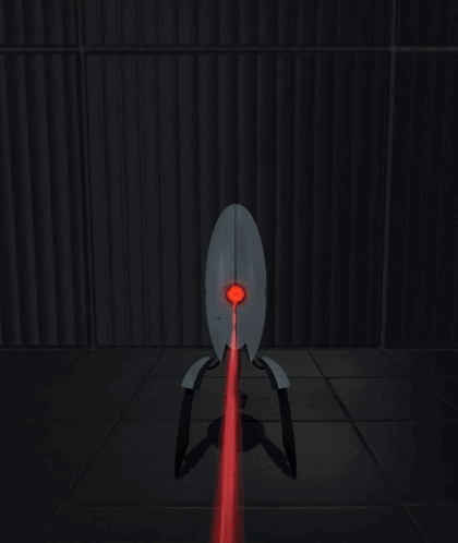 Portal Turret Cube Drop Portal 2 Dead GIF