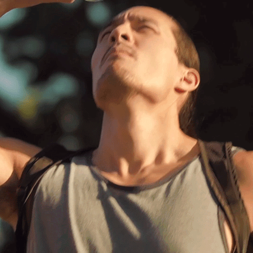 Pouring Water On My Face Aden GIF