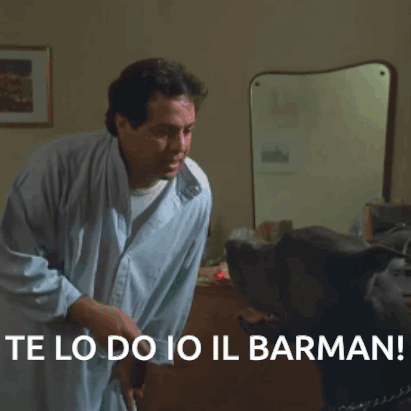 Pozzetto Barman GIF