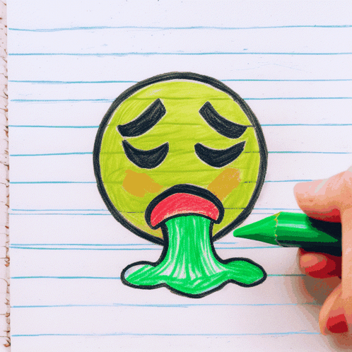 Puke Emoji Throw Up GIF