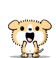Puppy Is So Excited Sticker