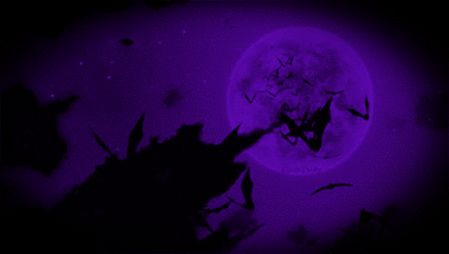 Purple Bats Banner GIF