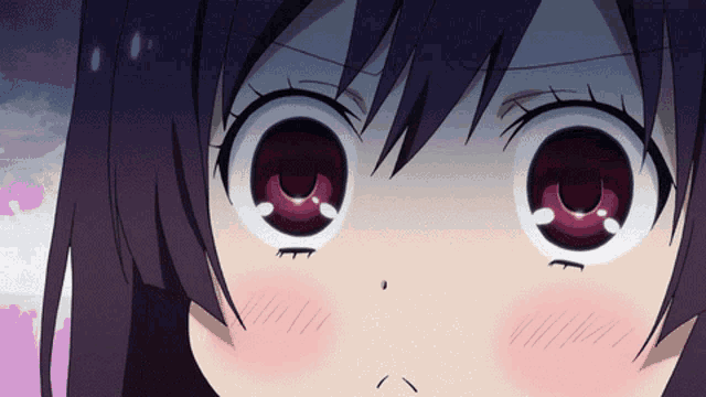 Purple Blushing GIF