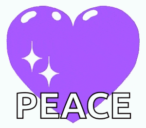 Purple Heart Heart Beat GIF