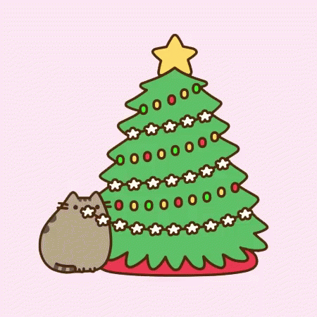 Pusheen Christmas GIF