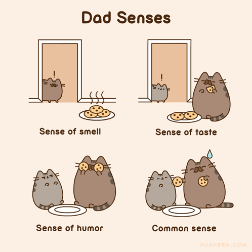 Pusheen Dad Pusheen Cookies GIF