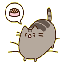 Pusheen Hungry Sticker