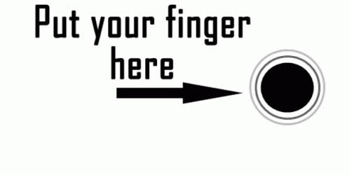 Put Your Finger Dog GIF