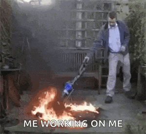 Putting Out Fire Vacuming GIF