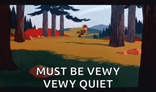 Quiet Elmer GIF