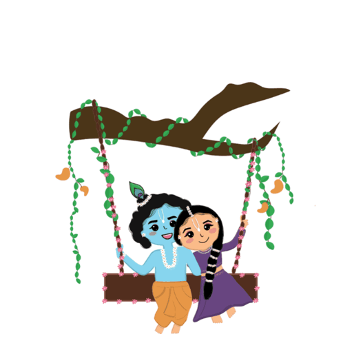 Radha Krishna Holi Radha Krishna Wedding GIF