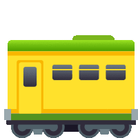 Railway Car Travel Sticker