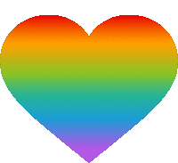 Rainbow Heart Heart Sticker