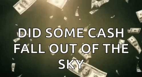 Raining Money GIF