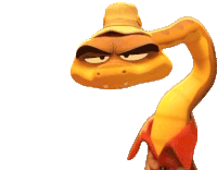 Raised Eyebrow Mr Snake Sticker
