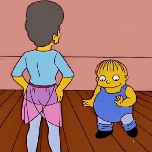 Ralph Wiggum Tap Dancing GIF