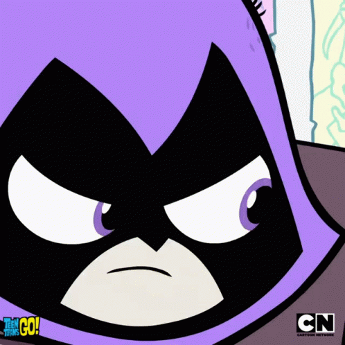 Raven Titans Angry GIF