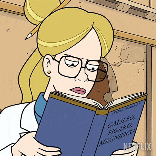Reading A Book Dr Farrah Braun GIF