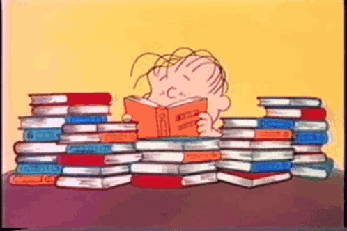 Reading Books Busy GIF