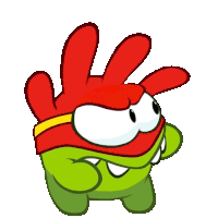 Ready To Fight Om Nom Sticker