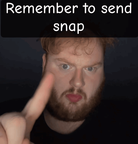 Remember To Send Snap Snapchat GIF