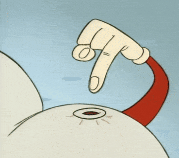 Ren And Stimpy Belly Button GIF