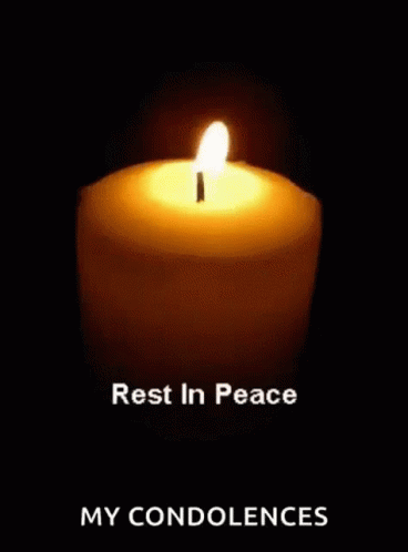 Rest In Peace Candle GIF