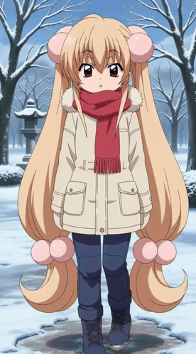 Rin Kokonoe Snowball GIF