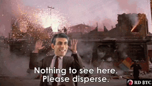Rishi Sunak Nothing To See Here GIF