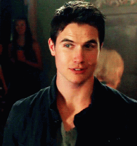 Robbie Amell Smile GIF