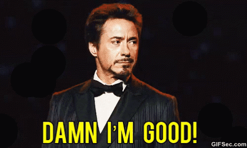 Robert Downey Jr Damn Im Good GIF