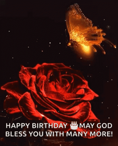 Rose Butterfly GIF