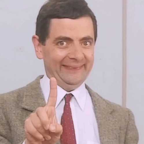 Rowan Atkinson Mr Bean GIF