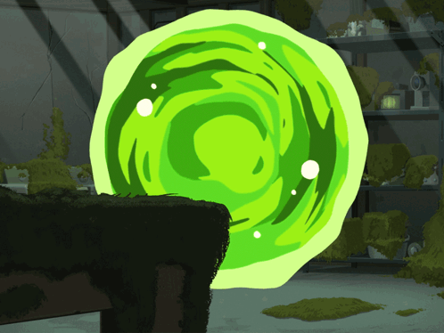 Running Away Rick GIF