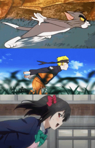 Running Naruto GIF