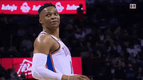 Russell Westbrook Lean Back GIF