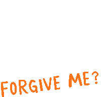 Sad Bearuloo Asks Forgive Me Sticker