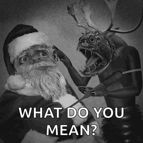 Santa Weird Xmas Horror Balega GIF