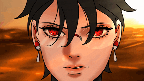 Sarada Uchiha Sarada Mangekyou Sharingan GIF