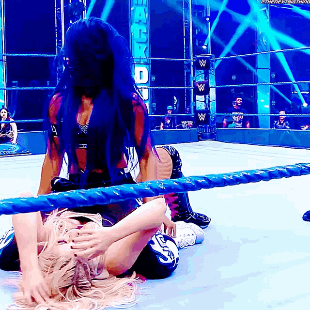 Sasha Banks Alexa Bliss GIF