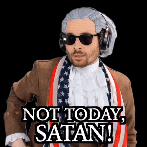 Satanic Not Today Satan GIF