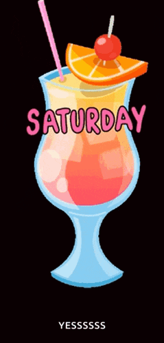 Saturday Drinks GIF
