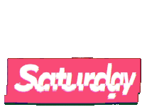 Saturday Glitch Sticker