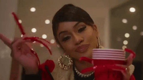 Saweetie Long Nails GIF