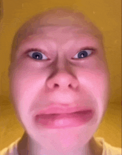 Scared Crying Face GIF